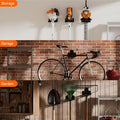 Storage Rack for Trimmers, Stainless Steel Wall Mount, Black 2-Pack