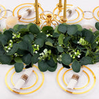 Artificial Eucalyptus Garland 2-Pack, 6 Ft Green with Shapeable Wire