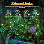 btfarm 2 Pack Solar String Lights Outdoor, 160LED 66FT Halloween Solar Fairy Lights Outside Waterproof, 8 Modes Solar Powered Twinkle Lights for Tree Garden Patio Halloween Decorations, Green