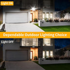120W LED Flood Light Outdoor with 6ft Plug, 14400LM Brighter Exterior Security Lights, 5000K Daylight LED Work Light, IP66 Waterproof for Yard, Garage, Stadium, Lawn, 2 Pack