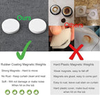 Magnetic Shower Curtain Weights, Rubber Covered Heavy Duty Weights, Prevent Curtain Liner from Blowing Around, Work for Drapery, Tablecloth, Flag, Outdoor Curtain 5 Pairs(Pack of 10)
