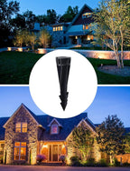 In-Ground Light Replacement Stake, 8 Inch PVC, 1/2 Inch NPT Thread