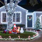 String Lights 168 FT 600 Cool White LED with Remote