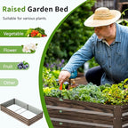 DoCred 3 in 1 Raised Garden Bed with 87in Tall Arch Trellis for Climbing Plants, Galvanized Planter Garden Box Outdoor for Gardening, Climbing Vegetables, Flower