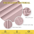 NICETOWN Baby Pink Curtains for Nursery, Sliding Glass Door Grommet Thermal Insulated Blackout Curtain Room Divider Sound Reducing Window Treatment for Kids Room/Bedroom, 1 Panel, W100 x L84