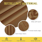 NICETOWN Gold Brown Blackout Curtains for Bedroom 72 Inches Long, Thermal Insulated Room Darkening Grommet Window Curtains for Living Room Nursery, 66 inch x 72 inche, 1 Panel