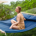 SUNCREAT Hammocks Replacement Hammock for Stand, 475 lbs Capacity, Two Person Backyard Hammock for Outside, Navy