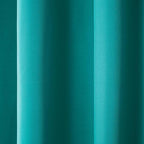 TOWN & COUNTRY BASICS Cabana Solid Heavyweight Indoor Outdoor Curtains, Light Filtering Opacity with Grommet Top, Water Repellent, 2-Pack Set, 54"x120", Teal
