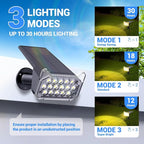 WdtPro Solar Spot Lights Outdoor Waterproof, Bright Solar Lights Outdoor with 16 Extra-Large LEDs, 3 Modes Landscape Spotlights, 2-in-1 Solar Powered Light for Yard Flag Garden, 10 Pack, Warm White