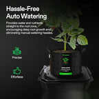 VIVOSUN 4-Pack FlexFeed Self-Watering Pots, Auto Irrigation Fabric Pot Base with Water Meter & Maintenance Window, for Use Indoors/Outdoors in Grow Tents, Greenhouses, Gardens