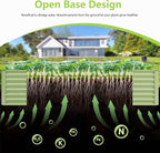 4x2x2FT Galvanized Raised Garden Bed,Galvanized Planter Boxes Outdoor, Large Metal Raised Garden Beds for Vegetables-Green