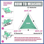 ShadeMart 10' x 10' x 10' Beige Sun Shade Sail Triangle Canopy Fabric Cloth Screen, Water Permeable & UV Resistant, Heavy Duty, Carport Patio Outdoor - (We Customize Size)