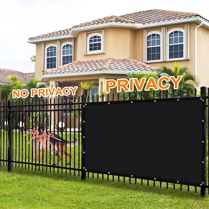 Artpuch 90% Sun Shade Cloth, 10 x 10 FT Pergola Shade Cover Canopy with Grommets, Sun Screen Fabric Tarp for Patio, Outdoor, Garden, Backyard, Black