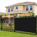 Artpuch 90% Sun Shade Cloth, 5 x 6 FT Pergola Shade Cover Canopy with Grommets, Sun Screen Fabric Tarp for Patio, Outdoor, Garden, Backyard, Black