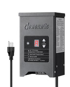 DEWENWILS 200W Weatherproof Low Voltage Landscape Lighting Transformer, 120V to 12/15V AC, Metal Low Voltage Landscape Transformer with Photocell & Timer, Multi Zone Landscape Lighting Transformer