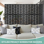 Metal Privacy Screen for Outdoor & Indoor Use, Free Standing Privacy Screen for - Image 7