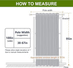 NICETOWN 95 inches Patio Door Curtains - Thermal Drapes Sliding Door Blinds for Hotel and Office, Blackout Shade for Curtain Rods (Olive Green, W100 inches x L95 inches)