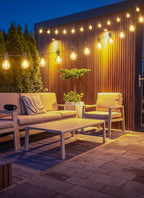 Brightown Outdoor String Lights 69 Feet G40 Globe Patio Lights with 32 Edison Shatterproof Bulbs(2 Spare), Waterproof Connectable Hanging Christmas Light for Backyard Porch Balcony Party Xmas Decor
