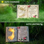 Outdoor Solar Angel Garden Stakes Lights - Praying Guardian Angel Figurines, Waterproof Memorial Grave Decorations Gifts for Cemetery Outdoors Lawn Yard Patio Home Decor