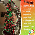 String Lights 165ft 500 LED Red Waterproof Outdoor