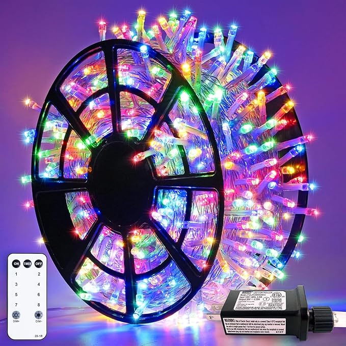 String Lights 163 ft 500 LED Multicolor for Outdoor Use