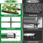Cucumber Trellis for Raised Bed 48" L x 64" H, 16mm Heavy-Duty Metal A-Shape Arch Trellis, Outdoor Climbing Plant Support for Tomato Pea Zucchini Grape Flowers, Vertical Garden Vegetable Trellis