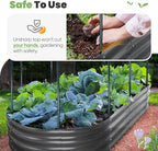 KING BIRD Raised Garden Bed with Cover Galvanized Oval Planter Garden Box Outdoor for Gardening, Vegetables, Flowers, Clear