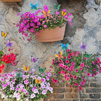 hogardeck Garden Decor for Outside, Set of 20 Metal Butterfly Decorative Garden Stakes for Spring Decor, Yard Art Garden Decorations for Outdoor Lawn Pathway Patio