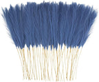 Artificial Pampas Grass Stems, 50 Pack, Blue, 21.6 Inch