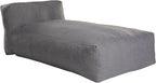 Outdoor Bean Bag Lounger Chair, Big Comfy Outdoor Daybed for Sunbathing and Tanning - Water-Resistant Patio Chaise and Pool Sun Lounger Furniture for Beach Deck (Charcoal Grey)