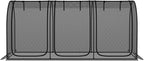 Outsunny 9' x 4' Crop Cage, Plant Protection Tent with Three Zippered Doors, Storage Bag and 4 Ground Stakes, for Garden, Yard, Lawn, Black