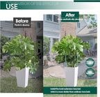 Plant Support Stakes, 30 Inch Half Round Green Iron, 12 Pack