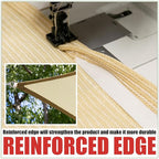 Royal Shade 20' x 20' x 20' Beige Triangle Sun Shade Sail Canopy Outdoor Patio Fabric Screen Awning RTAPT20 - UPF50+ 95% UV Blockage, Heavy Duty, Water & Air Permeable (We Make Custom Size)