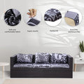 Cushion Covers 8 Pack, Stretch Outdoor Patio Slipcovers in Grey Pigeon