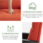 IDEALHOUSE Wicker Outdoor Recliner Reclining Patio Chairs with Adjustable Back & Footrest 150° Lay-Flat Reclining with Air Pump Rattan Flip-Up Side Table Outdoor Lounge Chairs for Pool Deck Balcony