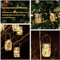 Solar Lanterns, 8 Pack Mason Jar Lights with Warm White LEDs
