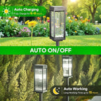 Solar Pathway Lights Outdoor, 6 Pack Upgraded Solar Lights Outdoor Waterproof, Bright Up to 15 Hrs Auto On/Off Garden Light for Yard Patio Lawn Path Walkway Driveway Outside Decor(Cool White)
