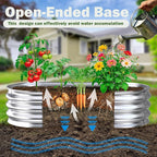 Galvanized Raised Garden Bed Outdoor, 4x2x1ft Metal Heavy Duty Planter Boxes for Gardening, Easy Assemble Small Oval Plant Container Kit for Vegetables, Flowers, Fruits, Silver, 1 Pack