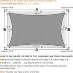 Artpuch Sun Shade Sails Canopy, 185GSM Shade Sail UV Block for Patio Garden Outdoor Facility and Activities (10'x13', Grey)