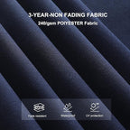 ABCCANOPY Patio Umbrella Cantilever Double Top Outdoor Offset Umbrella with 360° Rotation