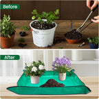 Planter Pots, 3-Pack Black Plastic 11 Inch Bonsai Training Pots with Drainage Tray