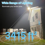 HYPERLITE Parking Lot Light 200W: 30000LM 5000K LED Parking Lot Lights Outdoor with Photocell, Arm & Slip Fitter 2 in 1 Mount LED Pole Light for Parking Lot, Garage, Barn, Roadways, Driveways