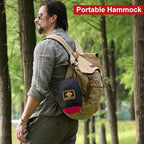 Camping Hammock with Net,Travel Portable Lightweight Hammocks with Tree Straps and Solid D-Shape Carabiners,Parachute Nylon Hammock for Outsides Backpacking Beach Backyard Patio Hiking