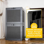 31 Gallon Waterproof Outdoor Resin Deck Box - Image 6