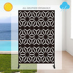 Kozyard Metal Privacy Screen 74" H x 47.2" W Decorative Outdoor Divider - Image 5