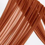 Outdoor Curtains: Sheer Gauze Arch Drapes, 2 Panels, 29 x 240 Inches
