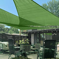 LOVE STORY Custom Size 6'x12'x13.4' Piquant Green Sun Shade Sail Right Triangle Sunshade Fabric Awning Canopy for Patio Backyard Carport Pergola (Customized)