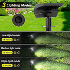 Solar Spot Lights Outdoor Waterproof IP65, [4 Pack/52 LED] 2-in-1 Solar Landscaping Spotlights, 3 Lighting Modes Solar Powered Garden Flood Light for Patio Pathway Driveway Yard Pool (Cool White)