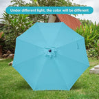 Simple Deluxe 9' Patio Umbrella Outdoor Table Market Yard Umbrella with Push Button Tilt/Crank