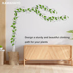 20 Pcs Chain Trellis for Climbing Plants, Plant Trellis Indoor and Outdoor, Garden Wall Trellis, Vine Support Plant Accessories for Monstera, Pothos, Ivy, Climbing Plants (Black Moon and Star)